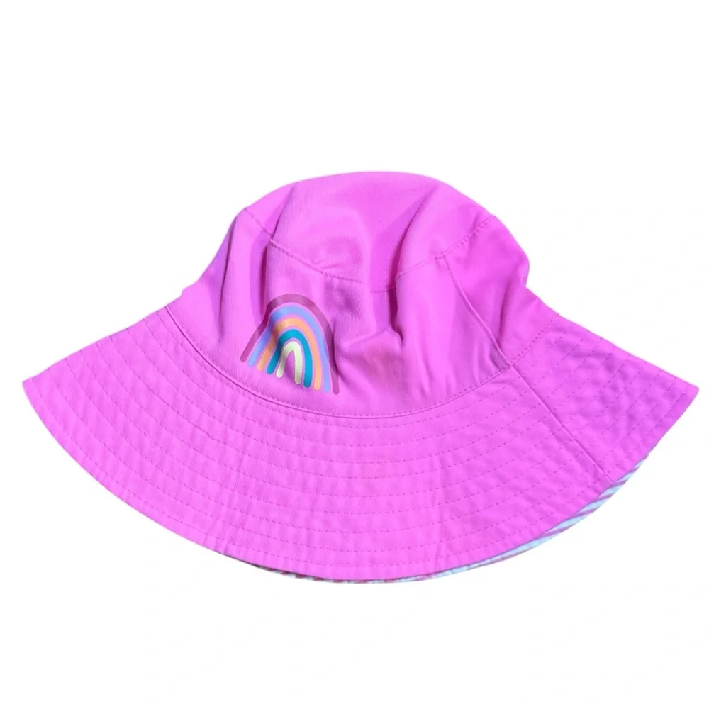 Cat & Jack Girls Reversible Bucket Vibrant Pink Hat